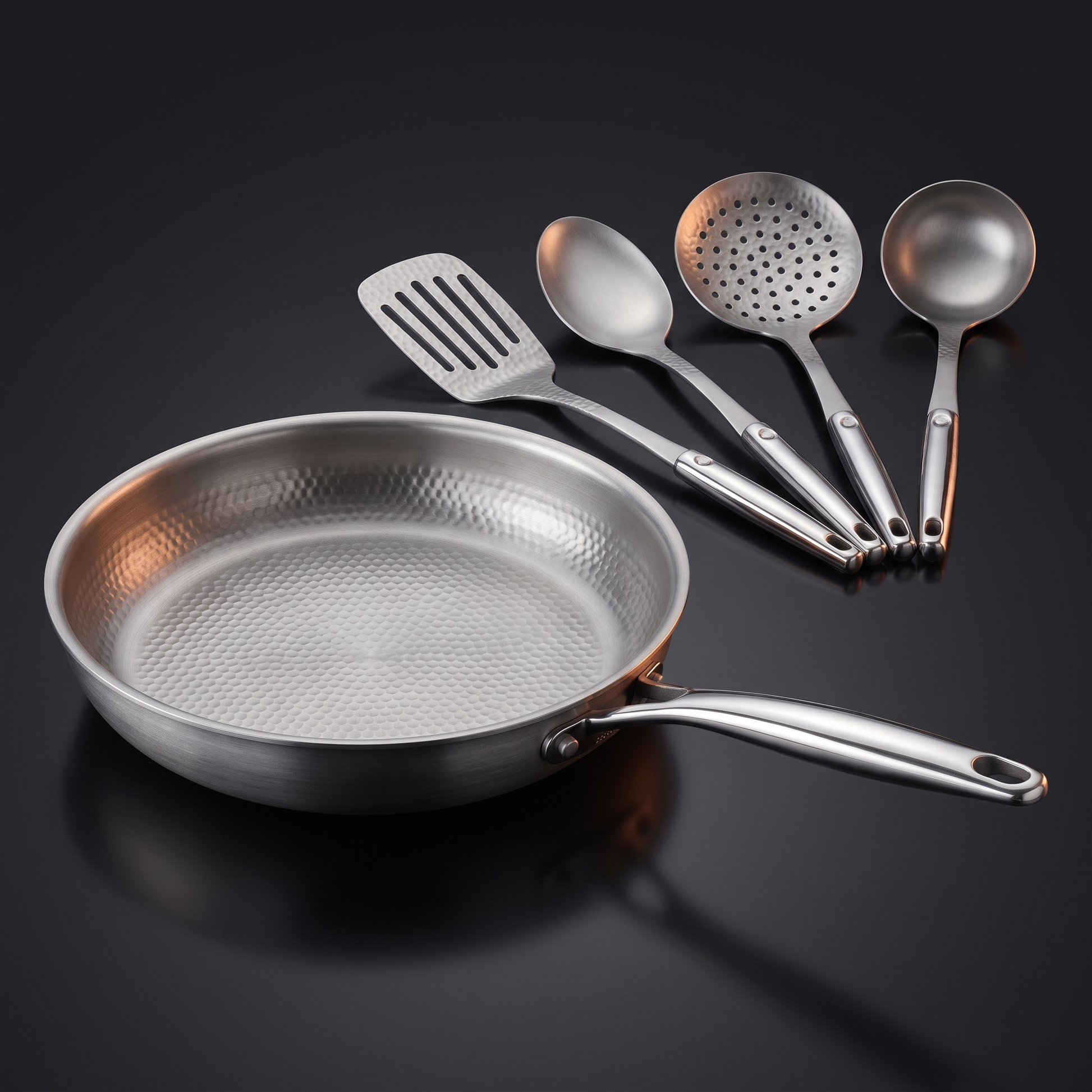 純チタン フライパンと調理器具の5点セット
